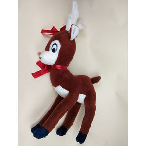 Vintage Fable Toy Co 1987 Reindeer Rudolph Plush Stuffed Christmas Animal 40"